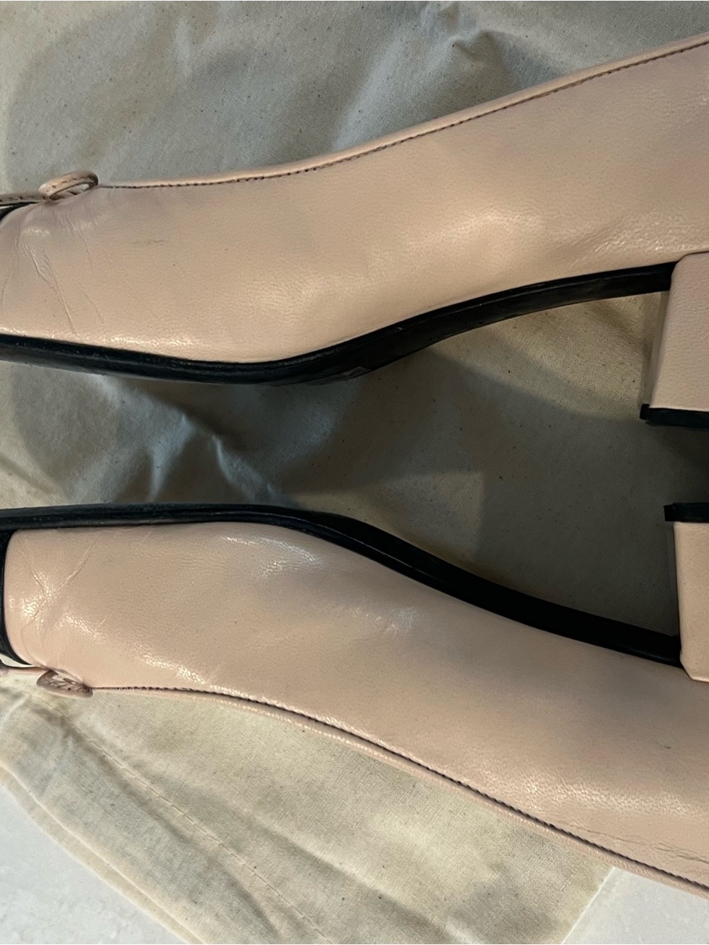 Tory Burch Leather Cap Toe Pump Sz 8 - Picture 6 of 10